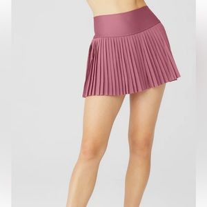 Alo Grand Slam Tennis Skirt, XS, Mars Clay